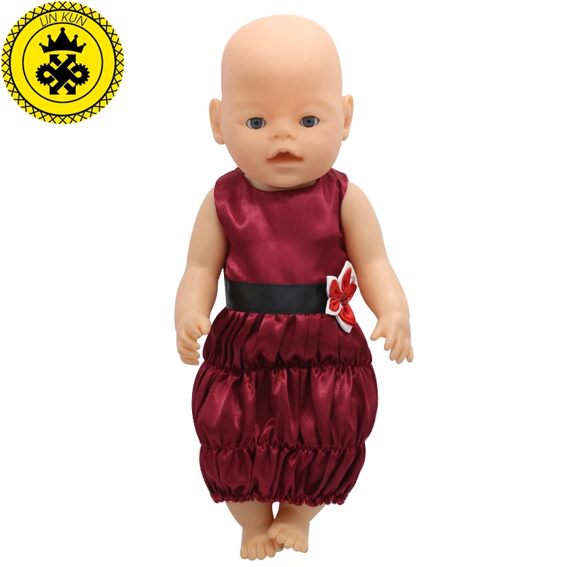 5 шт./лот Одежда для кукол платье принцессы с принтом ночная рубашка размер 43 см