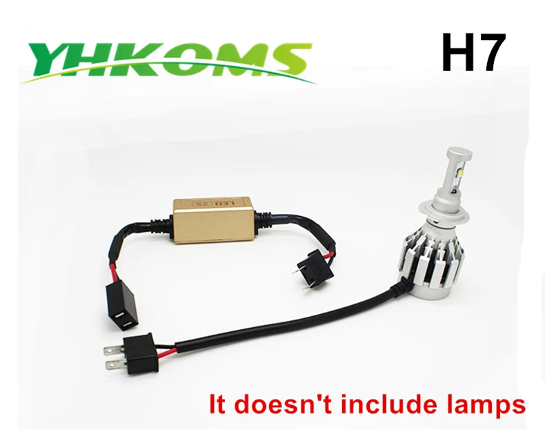 YHKOMS H1 H3 H4 H7 H8 H11 9005 HB3 9006 HB4 Canbus Error Free декодер для Светодиодный фар автомобиля предупреждающий компенсатор конденсатор