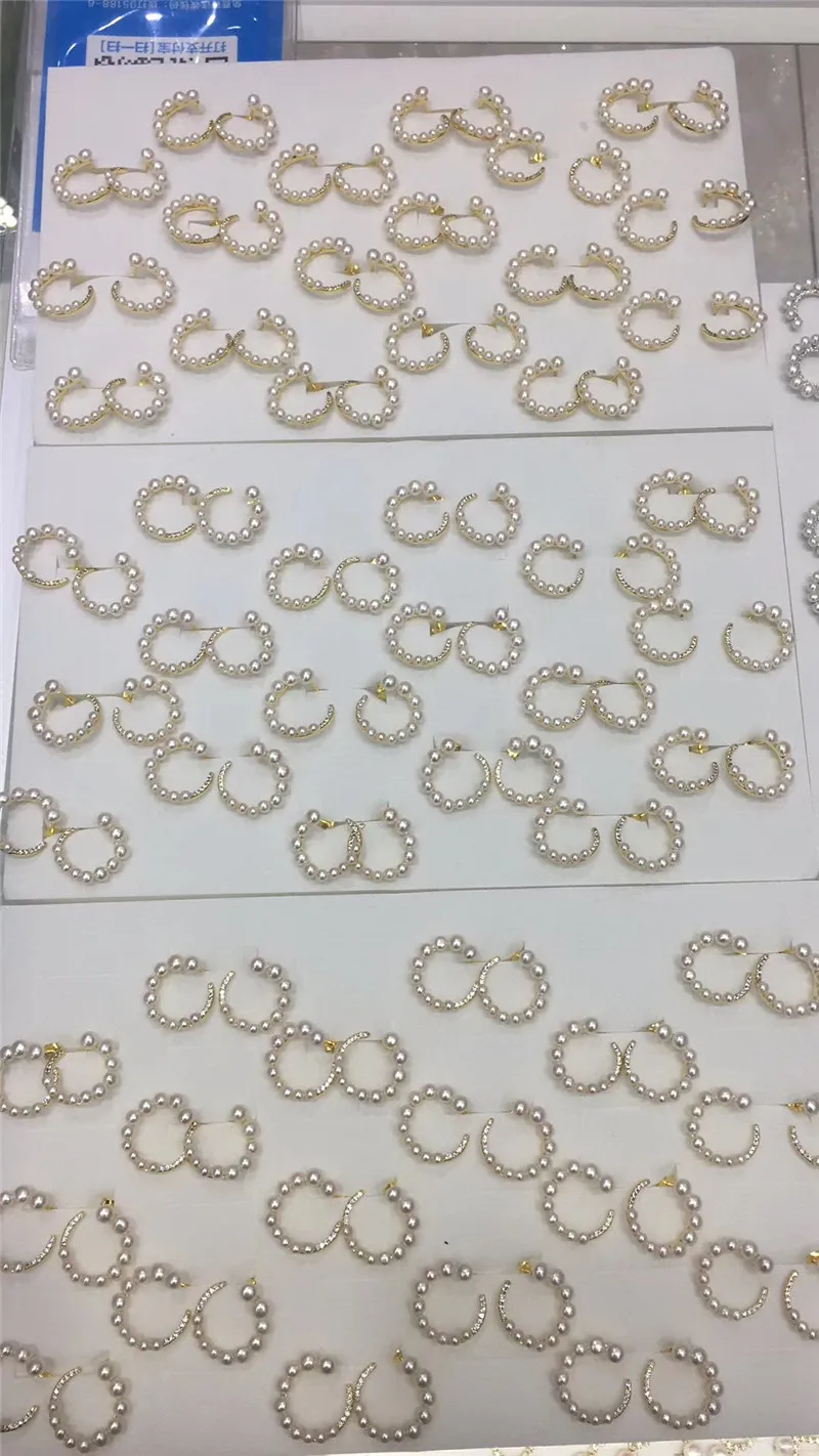 

new natural freshwater cultured white pearls Tibetan silver good quality pearl 3-6MM earrings wholesale