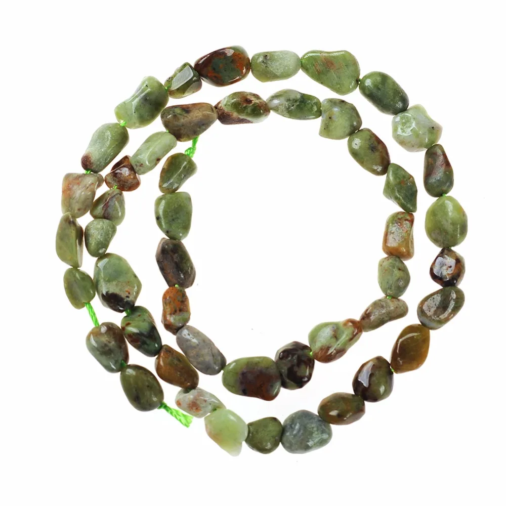

AAA Natural Stone Beads Gravel Chips beads Green Brown Chips Beads 3*5*10mm For DIY Necklace Bracelet Jewelry Making Accessories