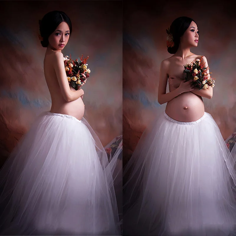 Платье для беременных элегантные белые кружевные платья Королевского стиля