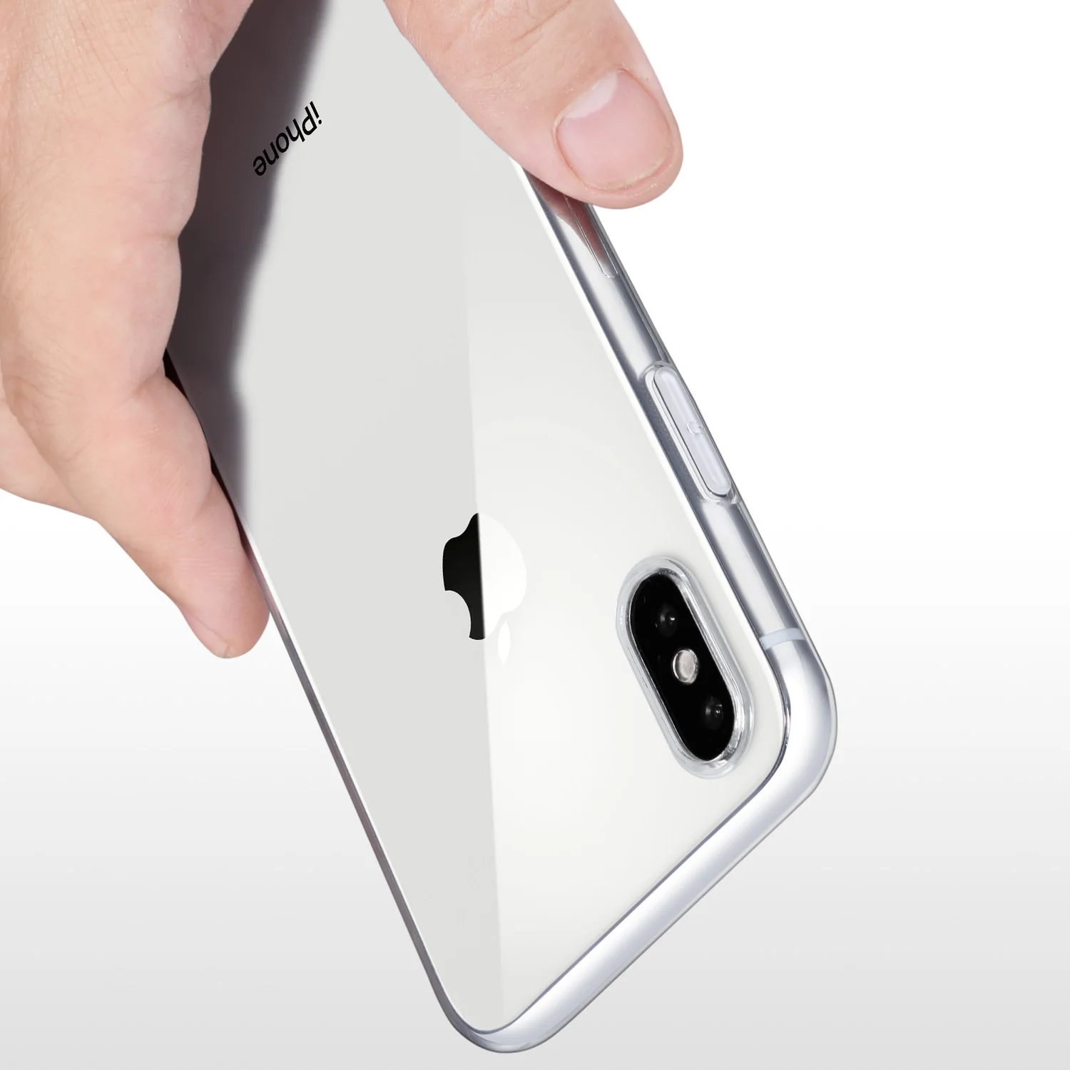 For iPhone X Case WEFOR Slim Clear Soft TPU Cover Support Wireless Charging for Apple 5.8&quot /iPhone 1iphone 8plus case |