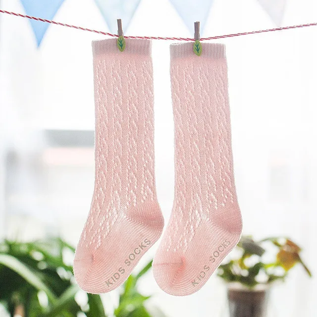 cs.31 pink Носки для маленьких девочек хлопковые летние дышащие носки для маленьких девочек сетчатые Нескользящие Детские носки для мальчиков, CS.42, аксессуары для новорожденных - Цвет: cs.31 pink