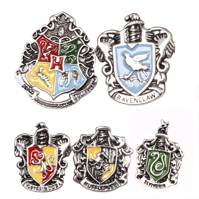 X74-1-2-3-4-5 RJ hp булавки броши Хогвартс Horcruxes Дары смерти булавка Occamy Bowtruckle Niffler для леди ребенок ювелирные изделия подарок - Окраска металла: X74-1-2-3-4-5