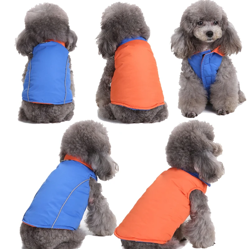 Comwarm зимняя Двусторонняя куртка для собак Дизайнерские теплые клетчатые пальто