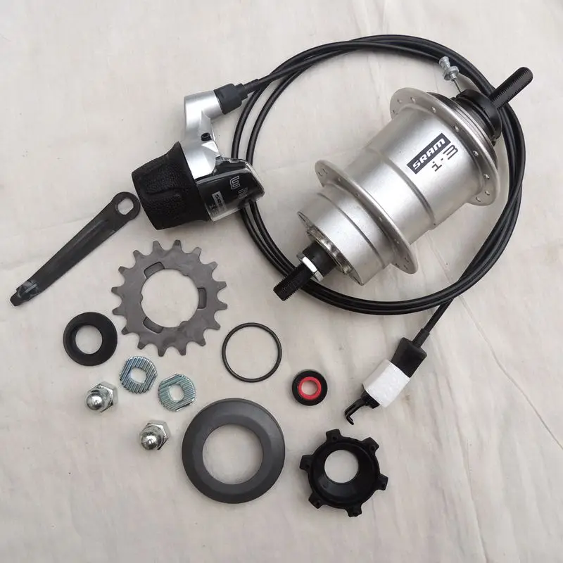 SRAM speed Link i-3 Commuter автомобильный внутренний скоростной 3 скоростной велосипедный задний барабан 28 отверстие дисковый тормоз 36 отверстие ролик Brak - Цвет: 28 hole hub with acc