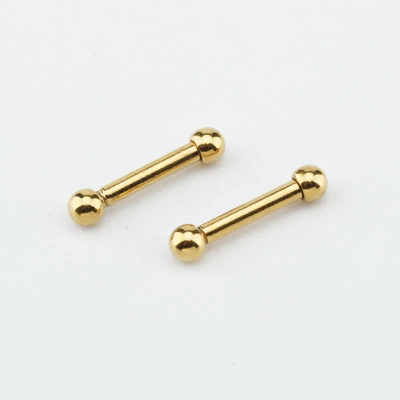 2mm goldx2pcs 1 пара 2 мм Маленькая штанга серьги-гвоздики невидимый фиксатор беруши из нержавеющей стали серебро золото черный для рабочих студентов - Окраска металла: 2mm goldx2pcs