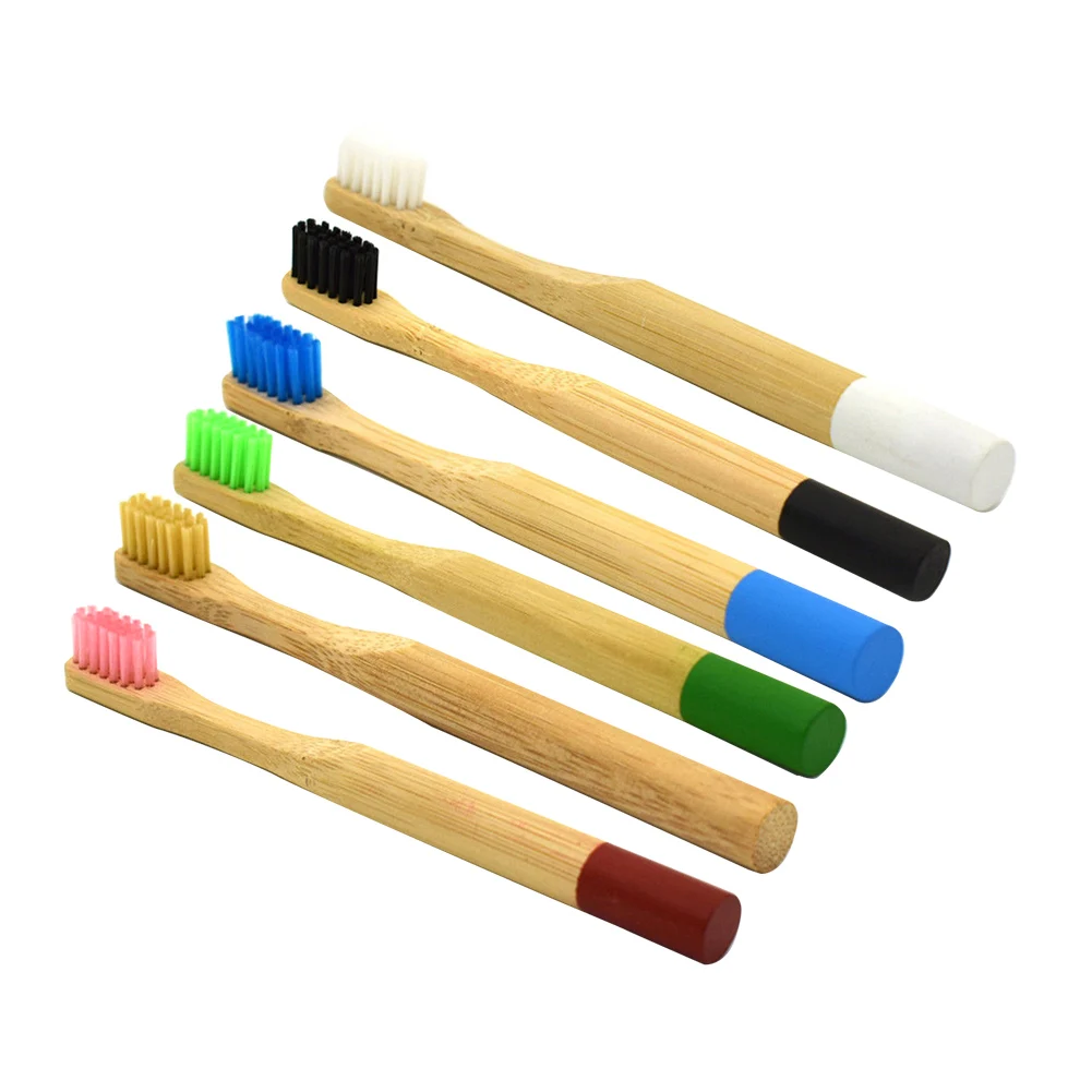 Бамбук многоцветный зубная щетка для ухода за полостью рта мягкая здоровья зубов