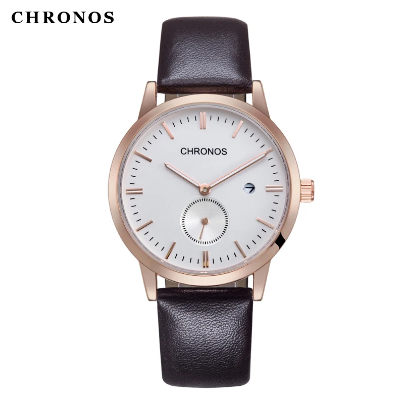 Мужские часы CHRONOS модные спортивные водонепроницаемые кварцевые наручные с