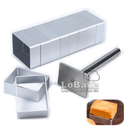 rectangle shape 7 дизайнов прямоугольник цветок сердце квадратный Овальный Waterdrop алюминиевая форма для торта из нержавеющей стали пресс-форма для помадки DIY Инструменты для выпечки - Цвет: rectangle shape