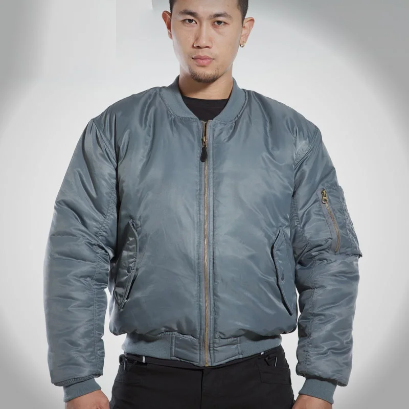 MA1 BOMBER JACKET Men Winter Army Air Force Pilot Fly Tactical Jacket Military Airborne Flight Warm Aviator Motorcycle Down Male|ma1 bomber jacket