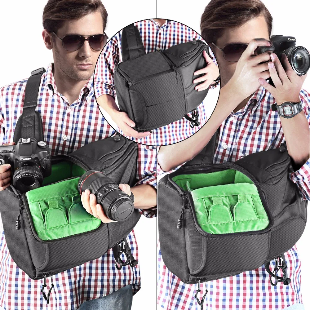 Сумка слинг Neewer для камеры 9 8x7 9x16 дюйма/25x20x43 см прочная Canon Nikon Pentax Fujifilm Panasonic|camera