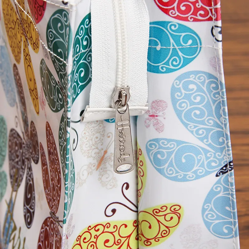 Новинка 2019 Классическая водонепроницаемая сумка из ПВХ с принтом бабочки и