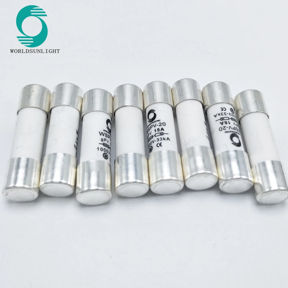 CE 10*38 мм dc 1A, 2A, 3A, 4A, 5A, 6A, 8A, 10A, 12A, 15A, 20A, 25A, 32Amp PV солнечный dc 1000V Предохранитель с держателем предохранителя
