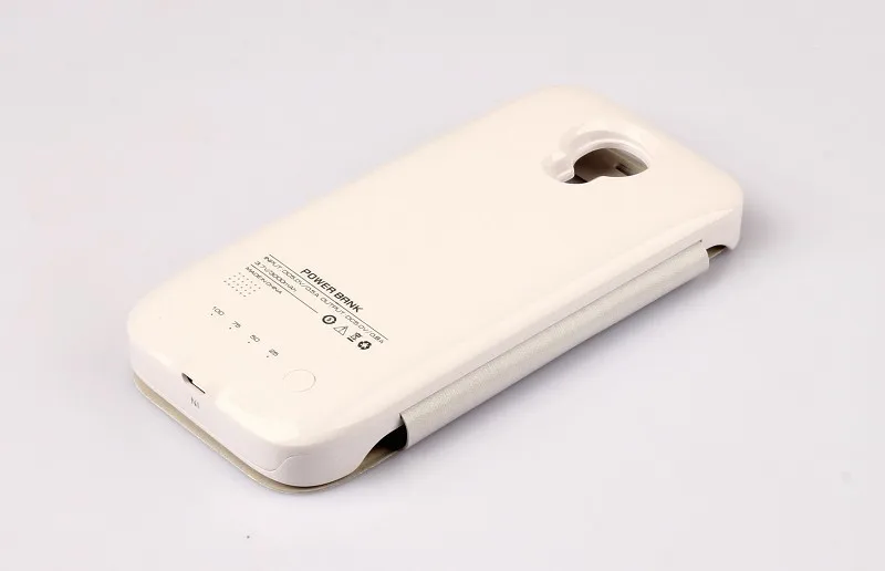 3000mAh Battery Flip Case For SAMSUNG s4 mini Rechargeable Portable Backup Charger Cover With External Phone |
