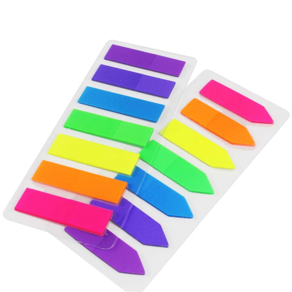 2 набора неоновых маркеров для страниц цветные маркеры указателей