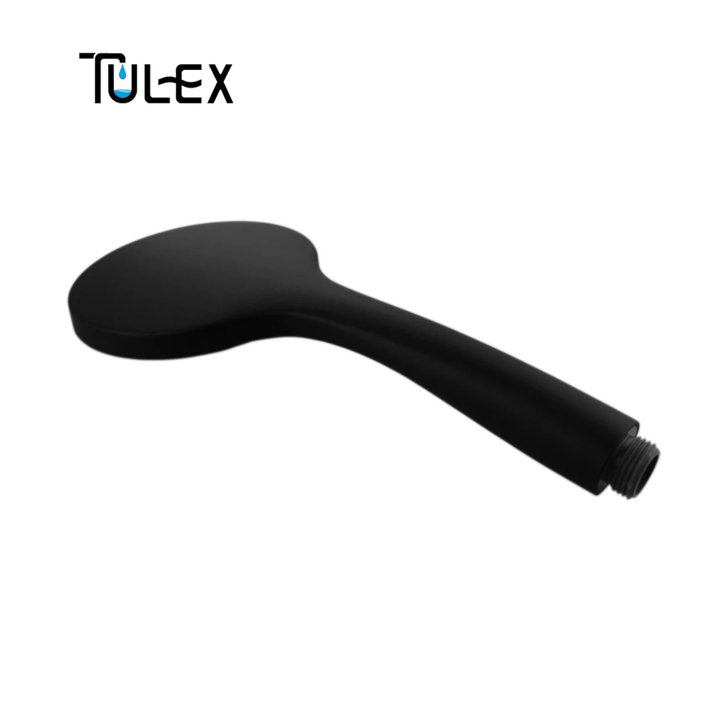 TULEX черная ручная Лейка для душа ABS пластиковый опрыскиватель для ванной комнаты водосберегающий ручной душ одна функция для аксессуаров для ванной комнаты
