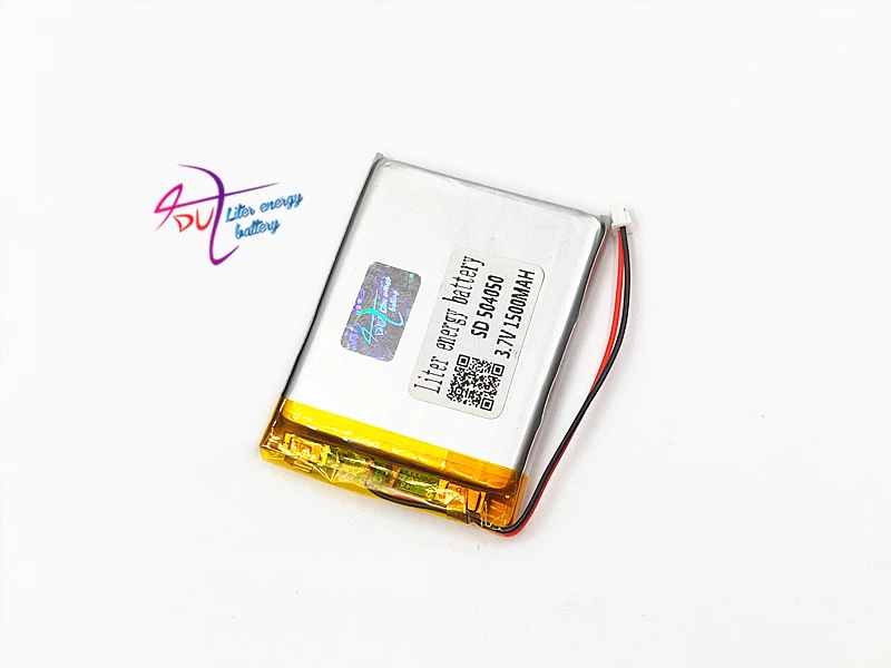 JST 1 25 мм 2pin 504050 3 7 V 1500mAh литий полимерная LiPo аккумуляторная батарея для Mp3 DVD PAD