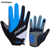 phmax touch screen cycling gloves liquid silicone anti slip gel pad motorcycle mtb bike gloves men women sports bicycle gloves