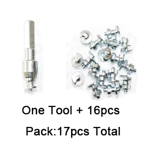 

16 шт., шипы для шин, велосипедные ботинки, мотоциклетные автомобильные снежные шпильки для fatbike, винтовые шпильки для шин, прочные Pernos de Tornillo