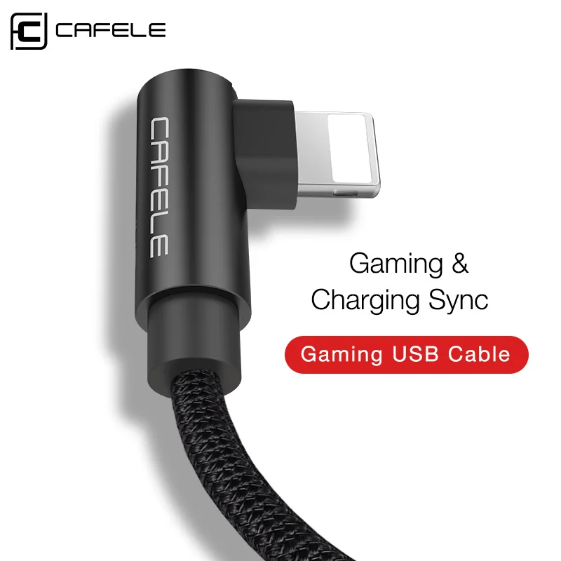 Игровой usb кабель Cafele 150 см для iPhone 11 X Xr Xs Max 8 7 6s Plus зарядный и игровой