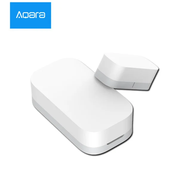 Белый Xiaomi Aqara умный оконный дверной датчик ZigBee беспроводное соединение многофункциональная работа с Android IOS APP - Цвет: Белый