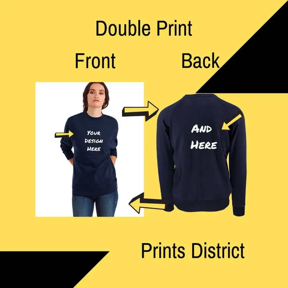 Crewneck индивидуальный принт crewneckсвитер Создайте свой собственный дизайн текст