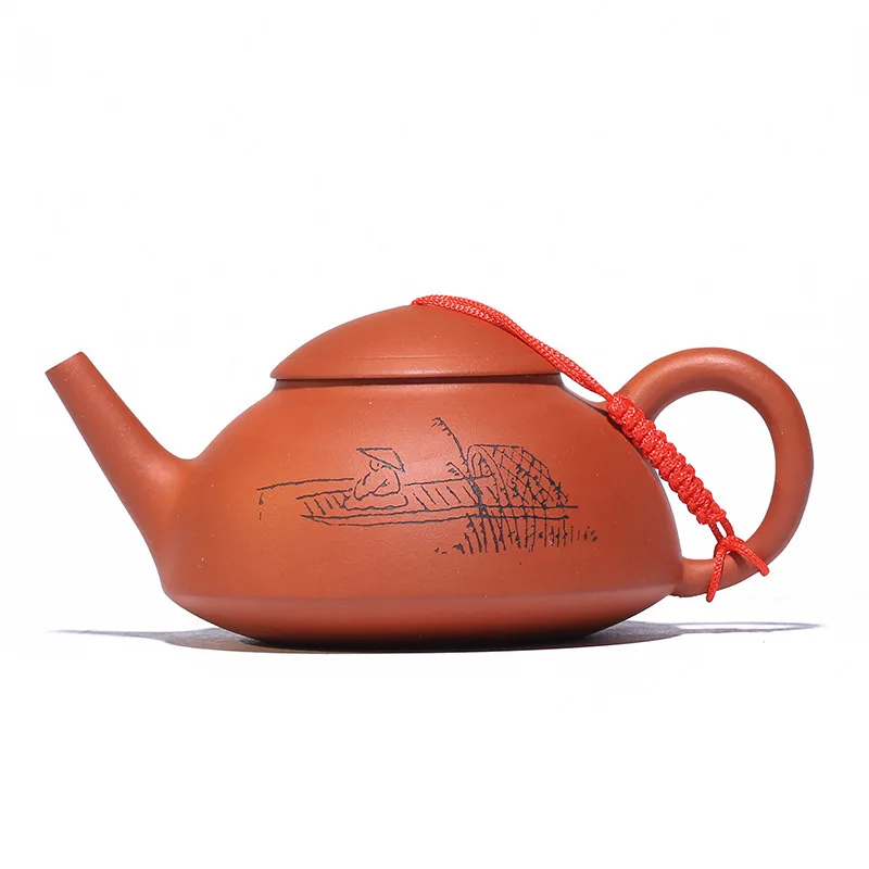 

Yixing recommended wholesale agent ore qing cement fisherman pot all hand tea collection a undertakes the teapot