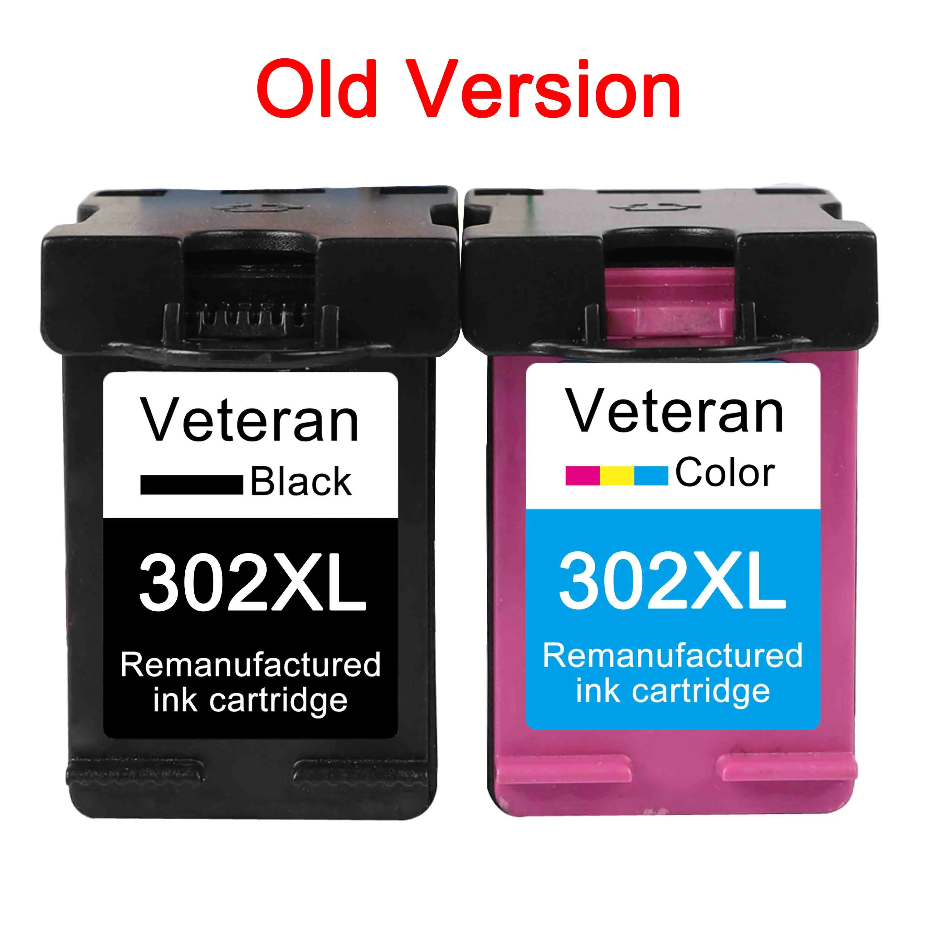 302XL BK and CL Old Ветеран 302XL сменный картридж для принтера для hp 302 XL hp 302 для hp Deskjet 1110 1111 1112 2130 2131 OfficeJet 5220 5230 5232 5252 5255 - Цвет: 302XL BK and CL Old