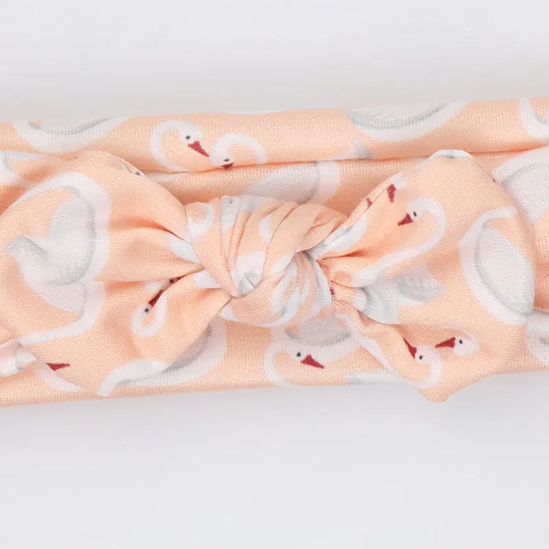 3 шт./лот новая повязка на голову для девочек хлопковая с бантом Детские