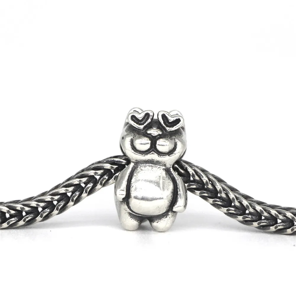 Mistletoe 925 Sterling Silver Cat In Love Charm Bead Fit European Bracelet Jewelry | Украшения и аксессуары