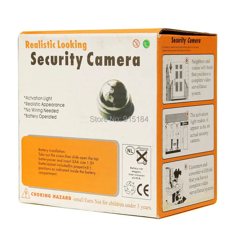 Поддельная камера с батарейкой АА для мигасветодиодный светодиодная поддельная