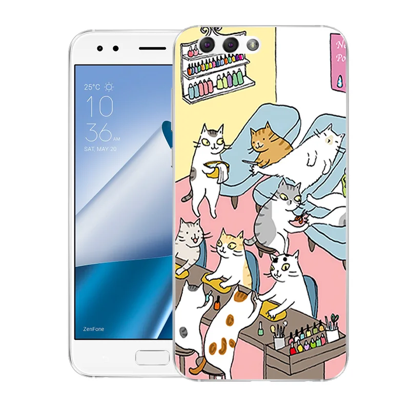 Чехол для телефона s для Asus Zenfone 4 ZE554KL, чехол с модным принтом, задняя крышка, Fundas, Мягкий Силиконовый ТПУ чехол, ультра тонкие чехлы