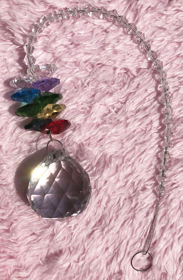 Люстра кристаллы призмы Радуга Octogon чакра Suncatcher набор из 10|set of|set 10suncatcher crystals |