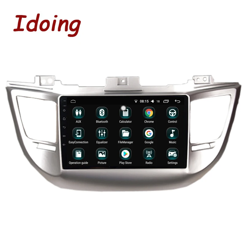 Idoing 9 &quot1Din Автомобильный Android 8 0 Радио мультимедийный плеер для hyundai IX35 Tucson 2015 4G + 64G