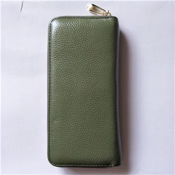 Type B green Западный благоприятный женский кошелек, коровья кожа, Женский кошелек, брендовый длинный стиль, унисекс кошелек, большая вместительность, мужские кошельки, зажим для денег - Цвет: Type B green