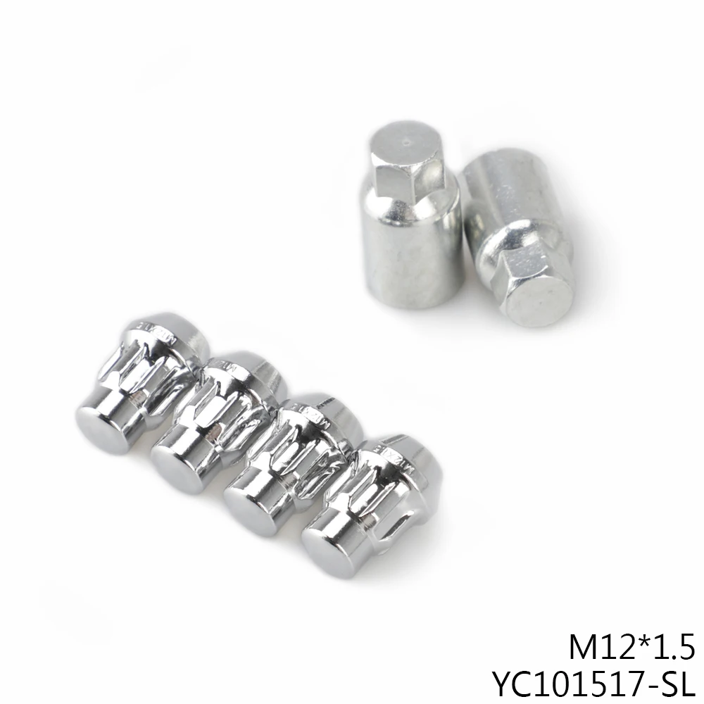 4 противоугонные гайки+ 2 ключа m12* 1,5 колесные гайки M12x1.5 Oem Диски Авто аксессуары для Chevrolet Mitsubishi Mazda Kia YC101517