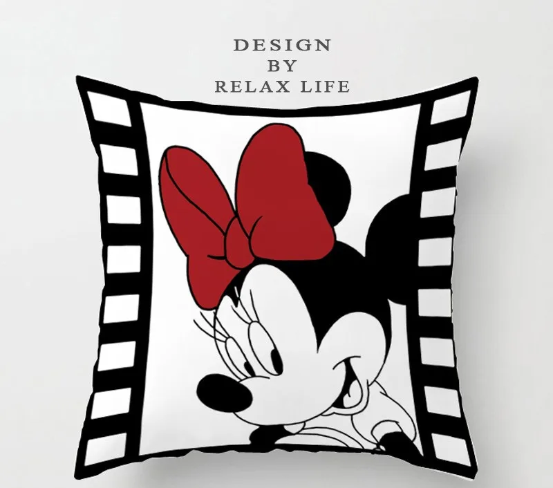 B 45x45cm unstuffed Подушка cojin mickey mouese cuscini Минни ореиллер Микки Маус Минни Маус - Цвет: B 45x45cm unstuffed