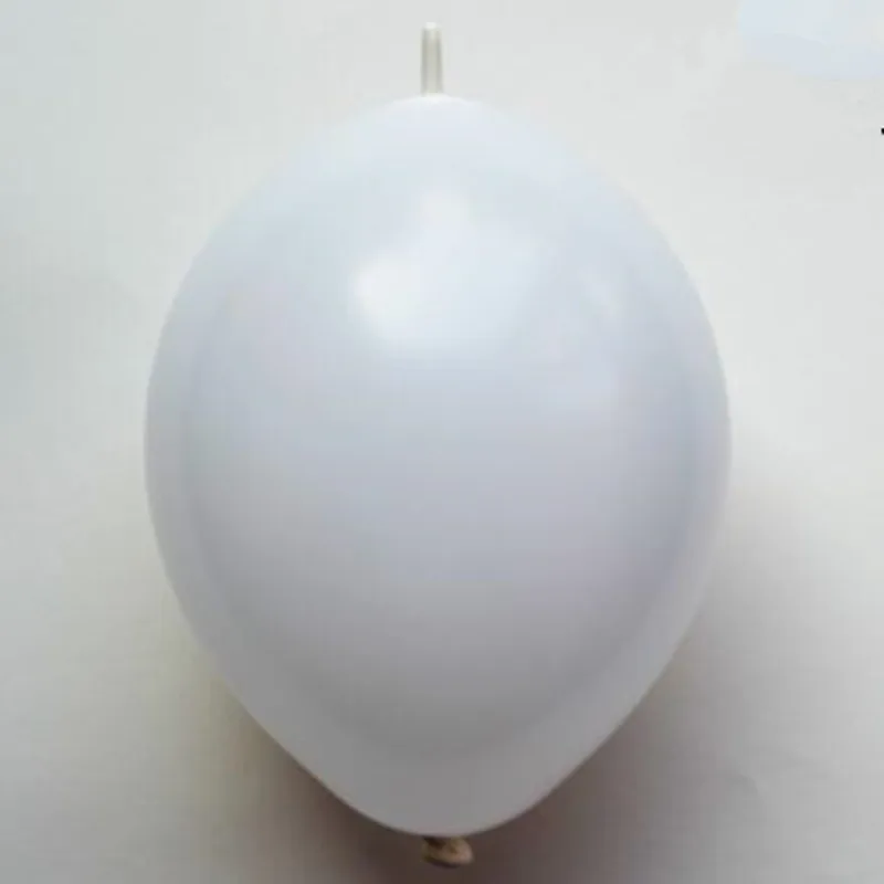 White 100 шт./лот 6 дюймов ссылка воздушные шары для свадьбы вечеринки декорации задние клипсы для воздушных шаров, товары для дома и сада/событие и вечерние принадлежности/свадьбы, декор для помещений - Цвет: White