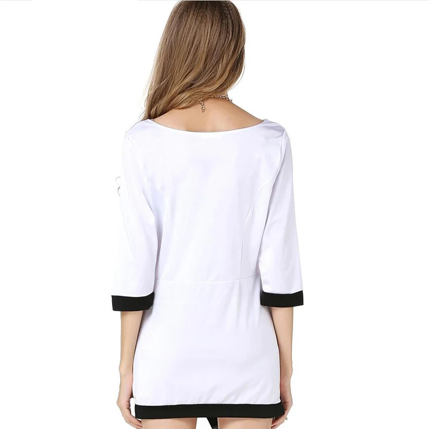 2018 новые модные черный белый цвет стежка асимметричное платье для Для Женщин