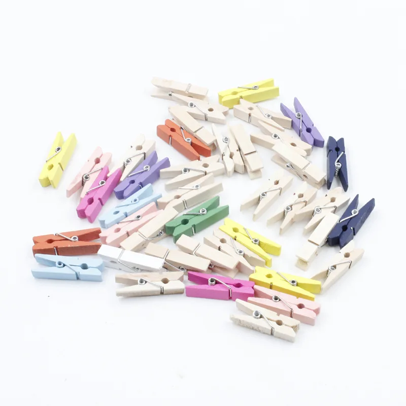 30 шт. Мини Деревянные прищепки для одежды для фото бумаги прищепка Декор Ремесло зажимы школьные офисные канцелярские принадлежности 25 мм 30 мм 35 мм