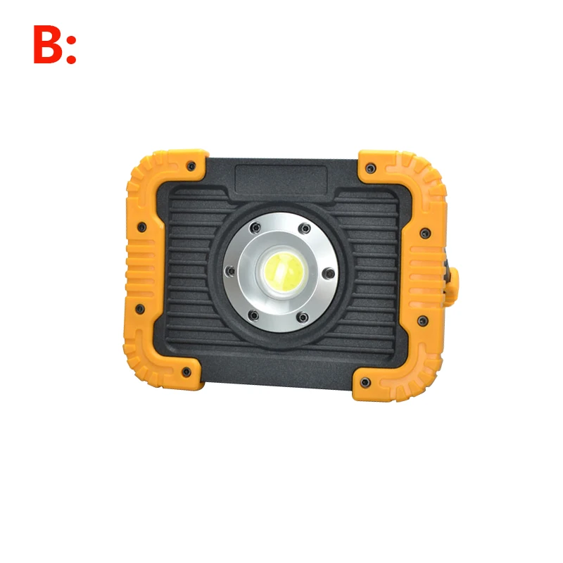 Double Square Light Светодиодный Портативный Точечный светильник светодиодный рабочий светильник USB Перезаряжаемые Встроенный 50 Вт COB прожектор светильник поиск светильник Водонепроницаемый для верхней одежды светильник Инж - Испускаемый цвет: Double Square Light