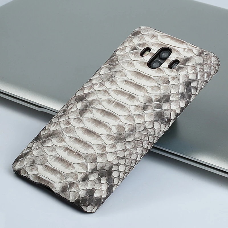 

Leather python skin cover back cover For HUAWEI Mate 10 case python skin high-end custom phone case For HUAWEI Honor V10