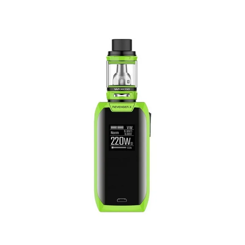 Лучший Мститель X 220 Вт стартовый набор с терморегулятором Vaporesso 5 мл NRG Sub-Ohm Tank |