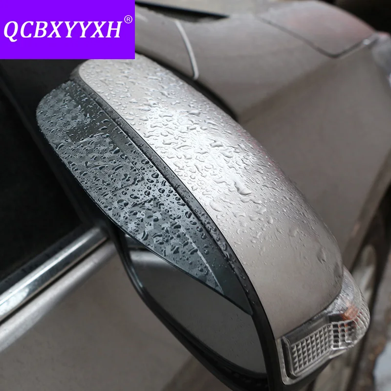 Карбоновый Черный Автомобильный Стайлинг Зеркало заднего вида дождевик