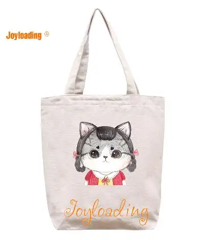 Joyloading Холст мультфильм элегантный дизайн масляная живопись многоразовая сумка