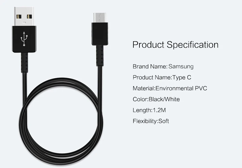 Samsung S8 S9 Plus usb type C кабель Galaxy Note 8 7 S 9 S 8 C 9 7 5 Pro быстрое зарядное устройство Быстрая зарядка type-C Зарядка данных