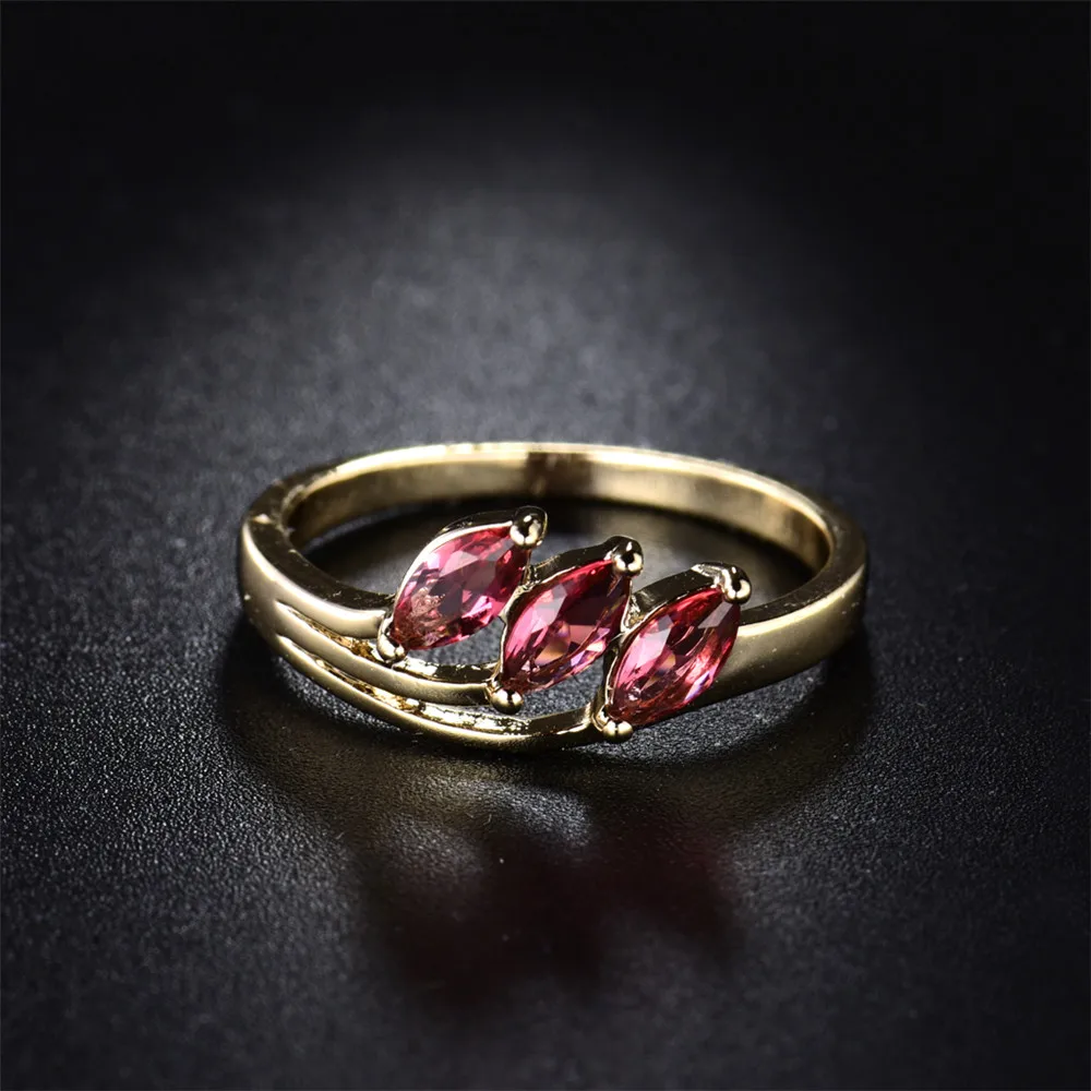 MOLIAM Valuable Rings for Women Gold-Color Cute Lady Fashion Cubic Zirconia Crystal Ring With Gift Box Fast Despatch MLR112 | Украшения и