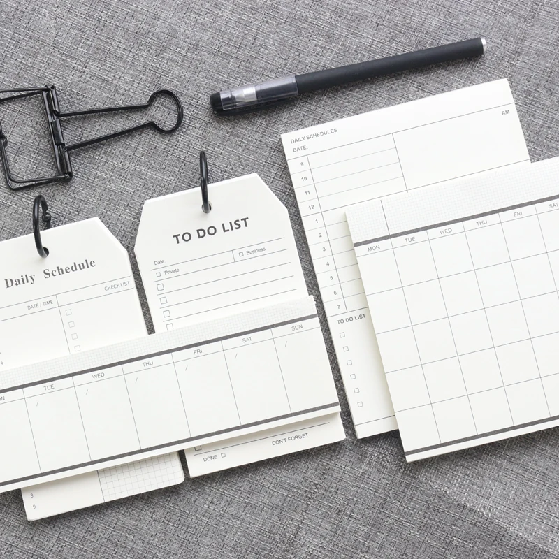 Классический Портативный нескрепленный Органайзер Domikee планировщик времени