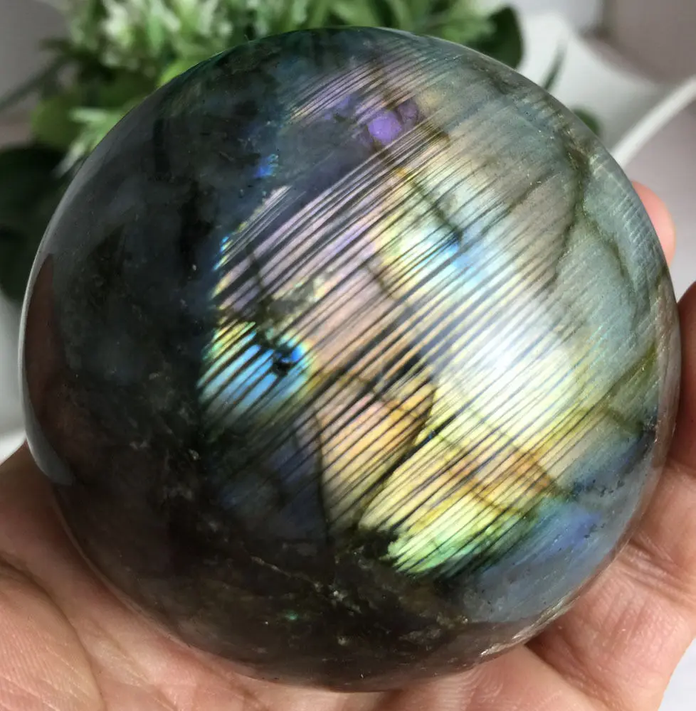 SCY Madagascar Природный лабрадорит кварц хрустальный шар|ball point|crystal wheelball necklace |